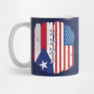 Proud Puerto Rican Heritage // Puerto Rico American Flags Mug